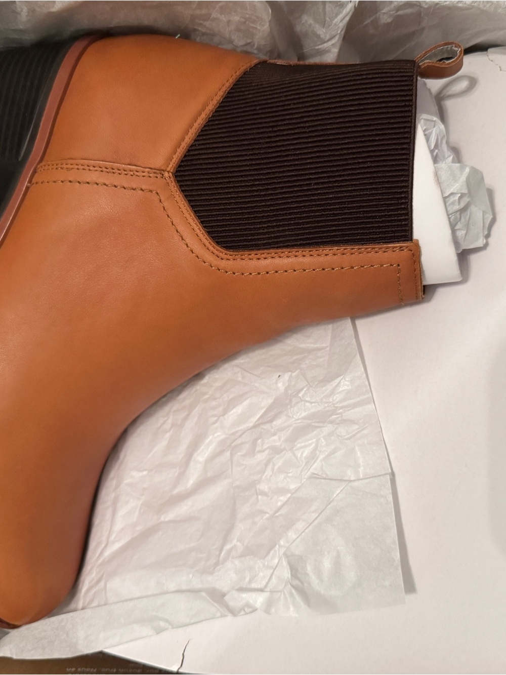 Naturalizer - Women’s Chelsea Ankle Boot in Tan with Brown Elastic - Picture 5 of 5
